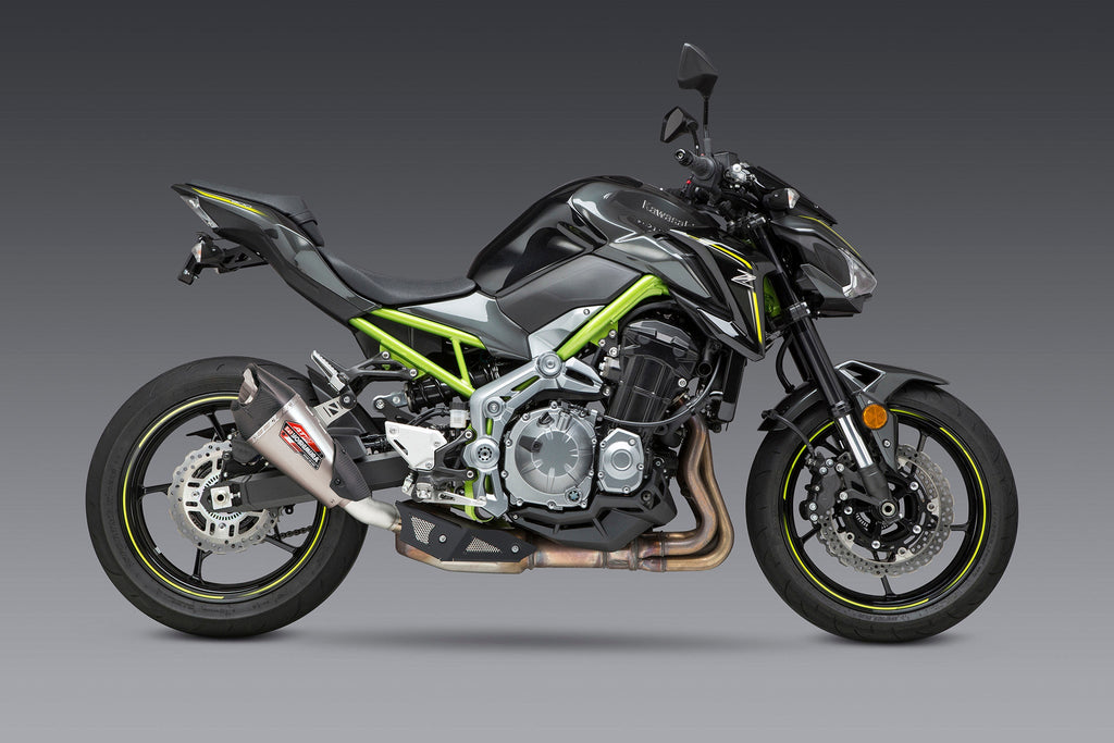Yoshimura Z900 17-24 AT2 Stainless Slip-On Exhaust, w/ Stainless Muffler