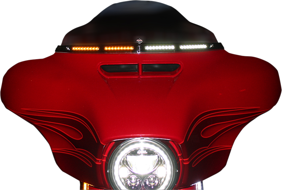 CUSTOM DYNAMICS Windshield Trim - Black 2040-2828