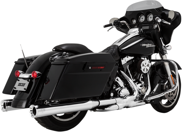 Vance & Hines Eliminator 400 Slip-On Mufflers - Chrome 16703 - Harley-Davidson Touring 1995-2016