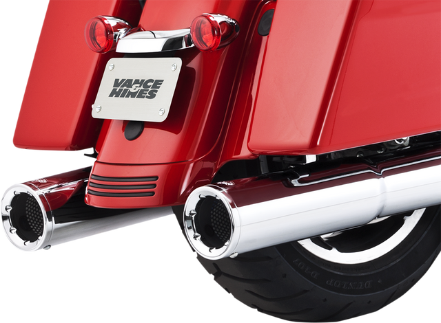 Vance & Hines Hi-Output Slip-On Mufflers - Chrome 16463 - Harley-Davidson Touring 2017-2023