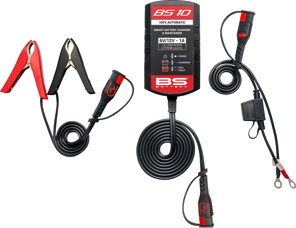 BS BATTERY BS10 Smart Battery Charger & Maintainer