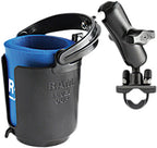 RAM Mounts RAM-B-132R Self-leveling Cup Holder and Cozy with Zinc Coated U-Bolt Base