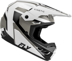 FLY Racing Kinetic Sync Helmet (2027) - White / Black / Grey - View 16