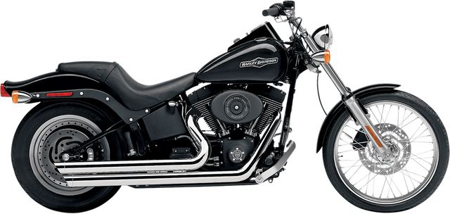 Cobra Speedster Slashdown Exhaust - Chrome - 1986-2006 Harley-Davidson Softail 6850