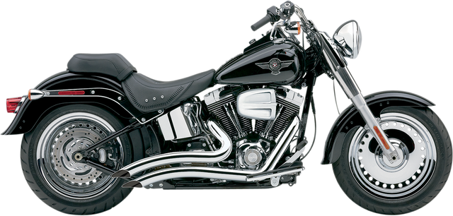 Cobra Speedster Swept Short Exhaust - Chrome - 2007-2011 Harley-Davidson Softail 6224