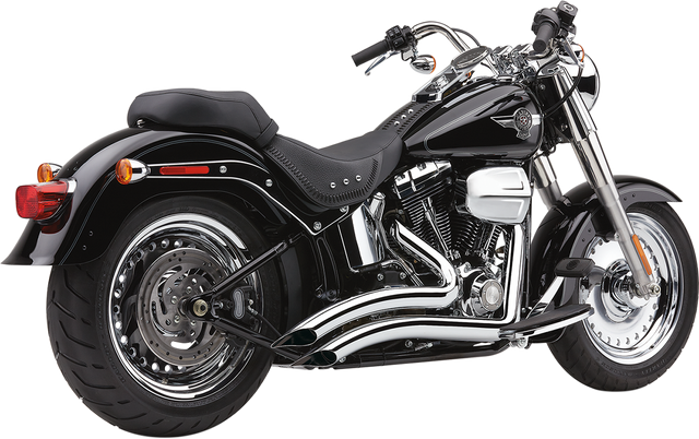 Cobra Speedster Swept Short Exhaust - Chrome - 2012-2017 Harley-Davidson Softail 6225