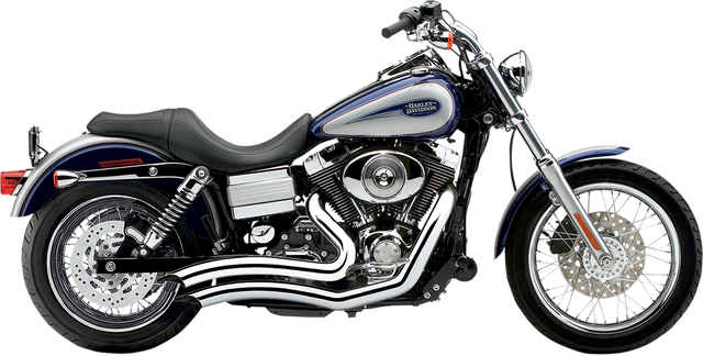 Cobra Speedster Swept Short Exhaust - Chrome - '12-'17 Dyna 6229