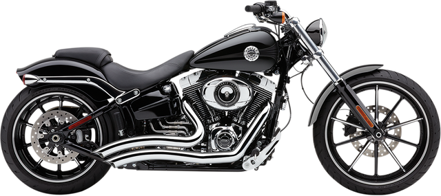 Cobra Speedster Swept Short Exhaust - Chrome - FXSB '13-'17 6226