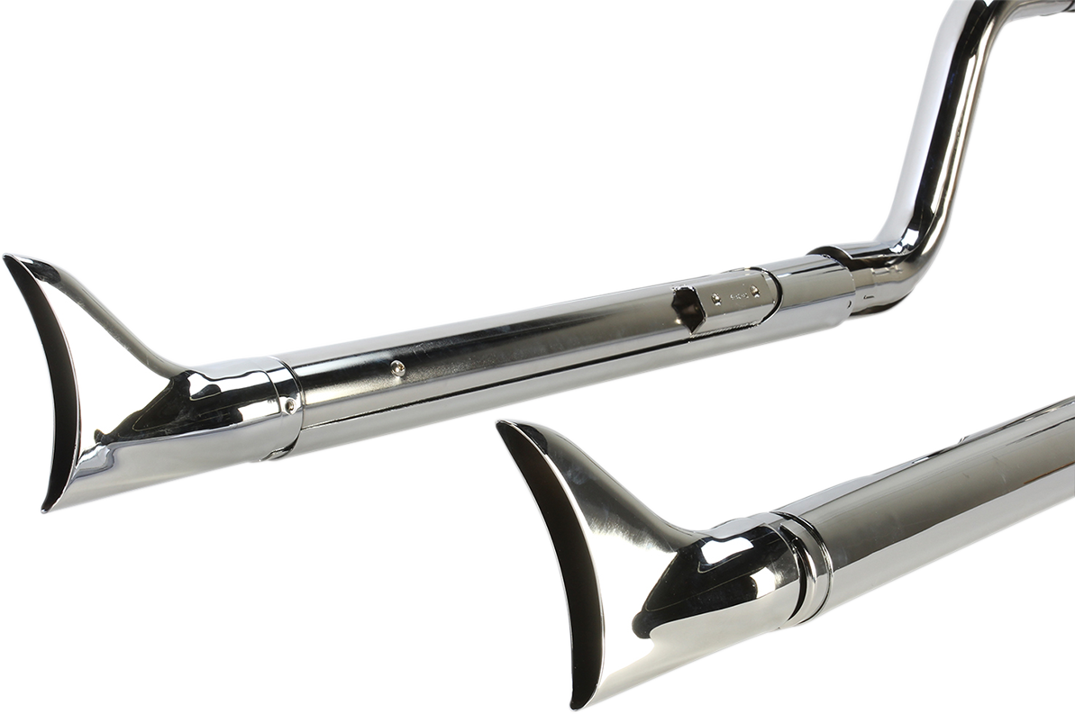 COBRA True Dual Exhaust - Fishtail - '07-'11 Softail 6988