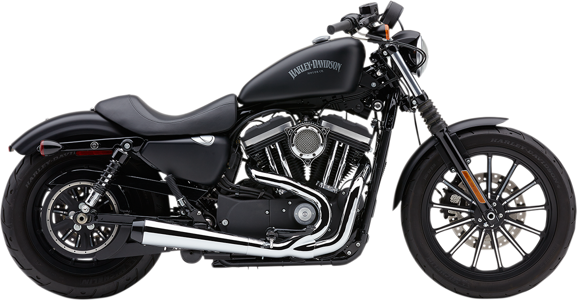 COBRA 2-into-1 El Diablo Exhaust System - Chrome - 4" 6472