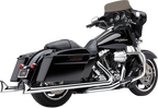COBRA Dual Speedster Exhaust - Chrome - Fishtail - '10-'16 Dresser 6974