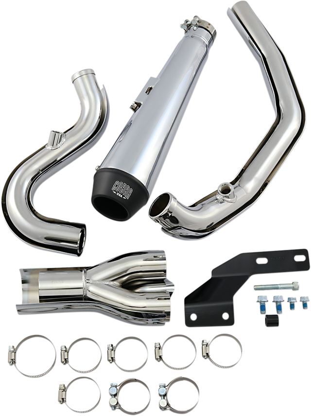 Cobra El Diablo Exhaust - Chrome - 2007-2011 Harley-Davidson Softail 6484