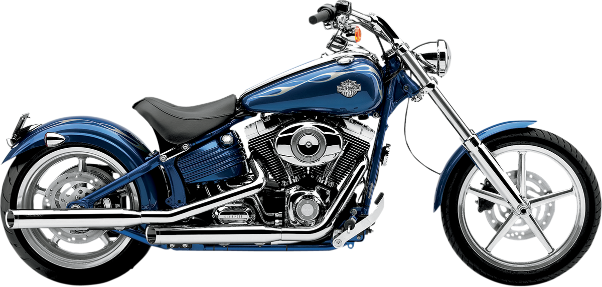 COBRA 3" Slip-On Mufflers - Chrome - '07-'17 FXCW 6003