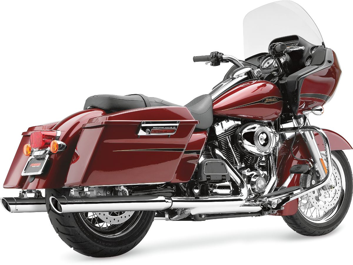 COBRA 3" Slip-On Muffler - Chrome - '95-'16 FLT 6020
