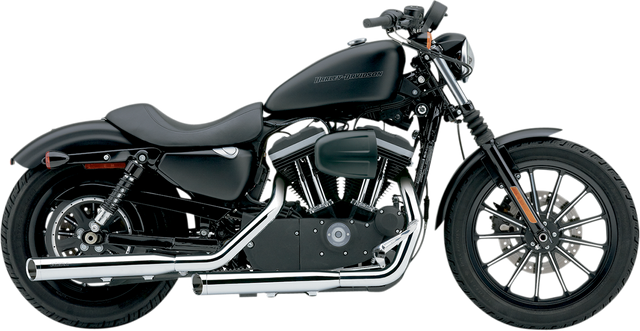 Cobra 3" Slashcut Slip-On Mufflers - Chrome - 2004-2013 Harley-Davidson Sportster XL 6030