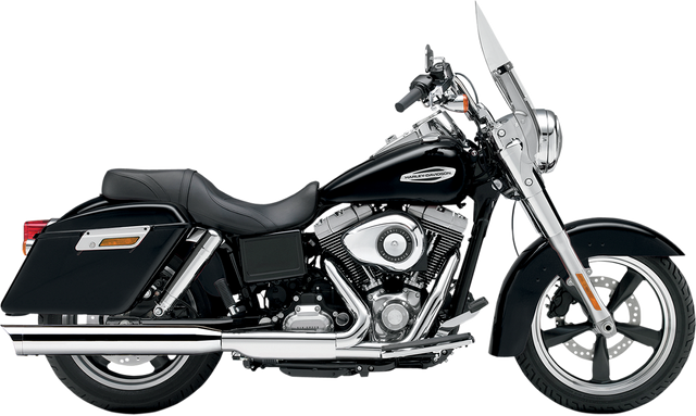 Cobra 4" Slip-On Muffler - Scalloped Tip - Chrome - '12-'16 FLD 6209