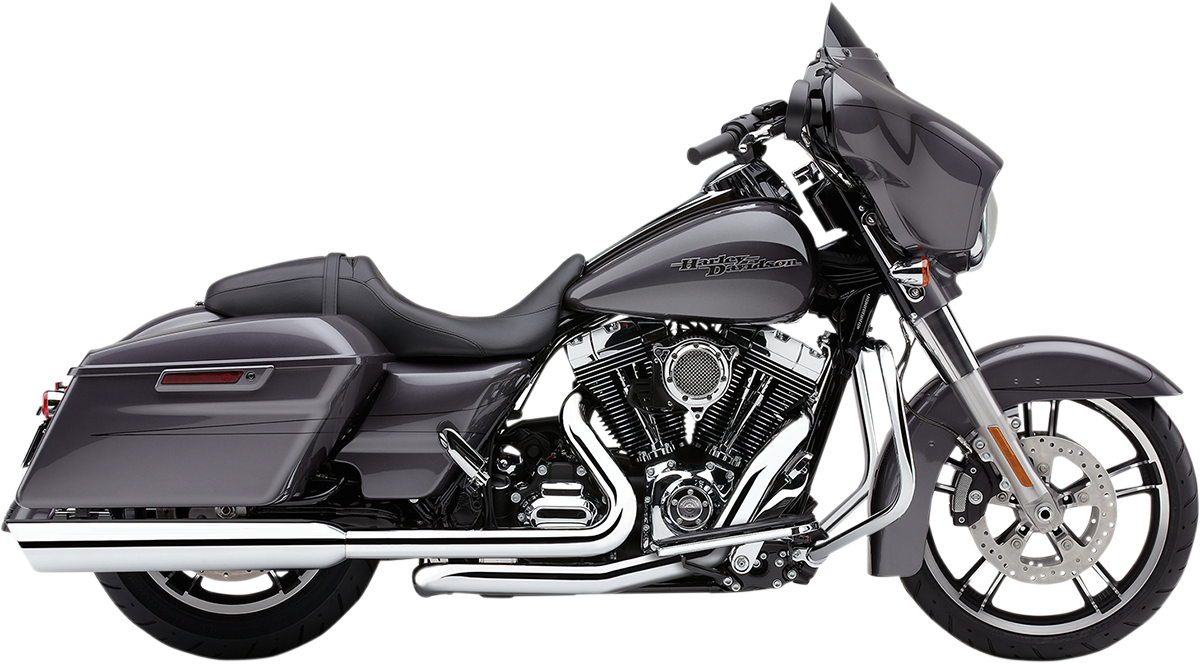COBRA 909 Twin Slip-On Mufflers - 4" - Chrome - '95-'16 Bagger 6106
