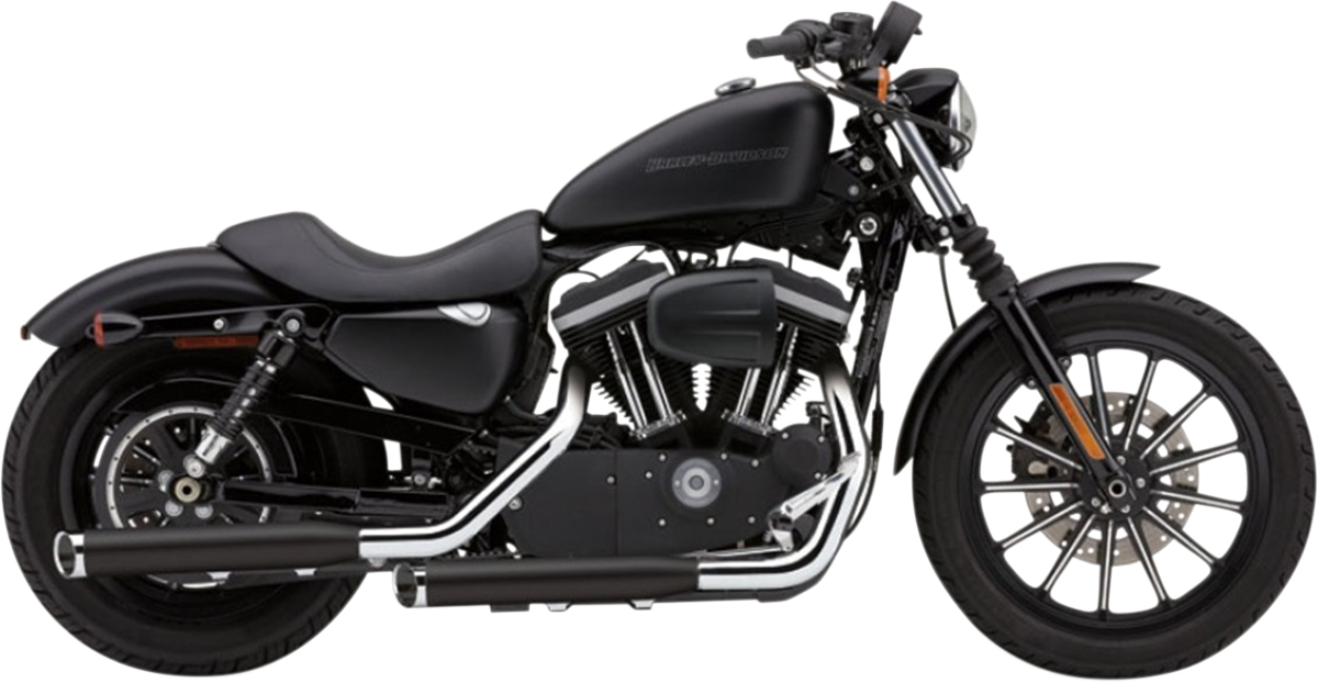 COBRA 3" Slashcut Slip-On Mufflers - XL - Black 6031RB
