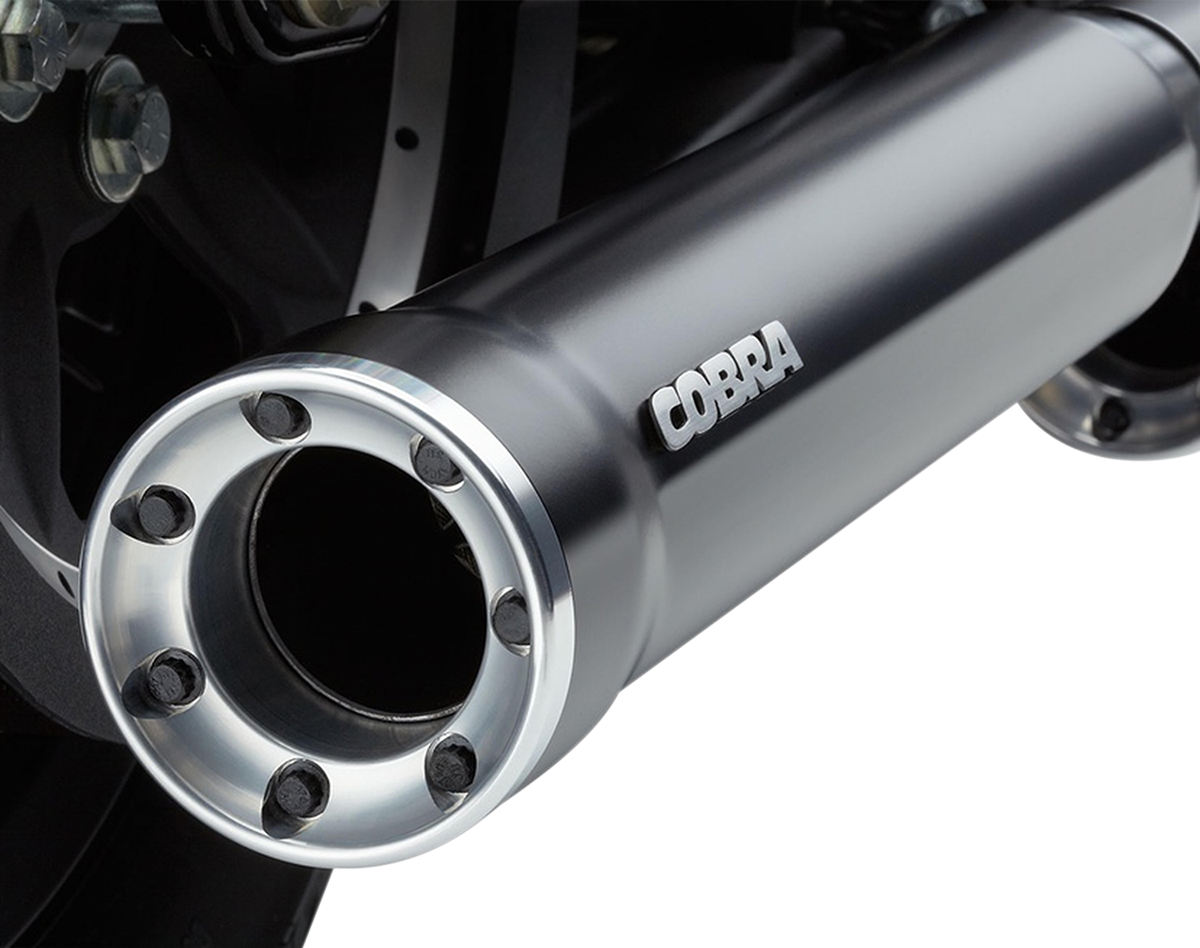 COBRA Slip-On Mufflers with Race-Pro Tips - 3" - Black - '04-'13 XL 6080RB