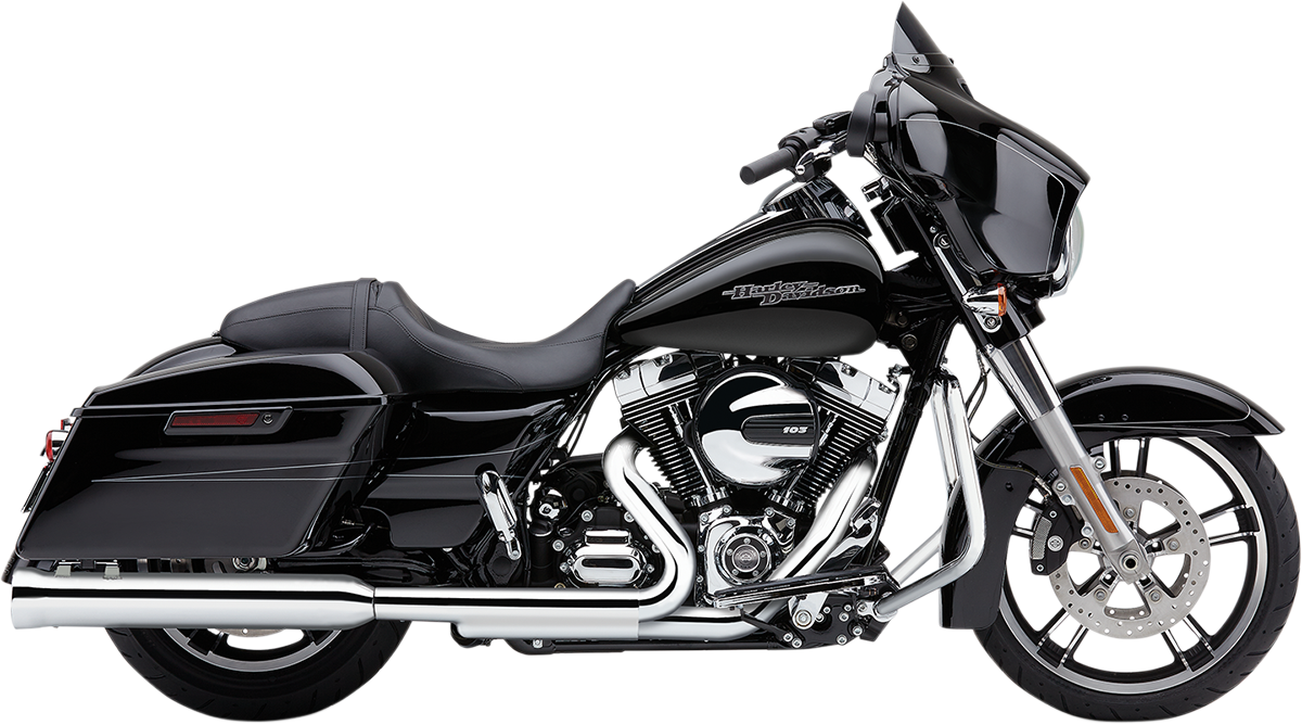 COBRA Neighbor Hater Slip-On Mufflers - Chrome - '95-'16 FL 6107