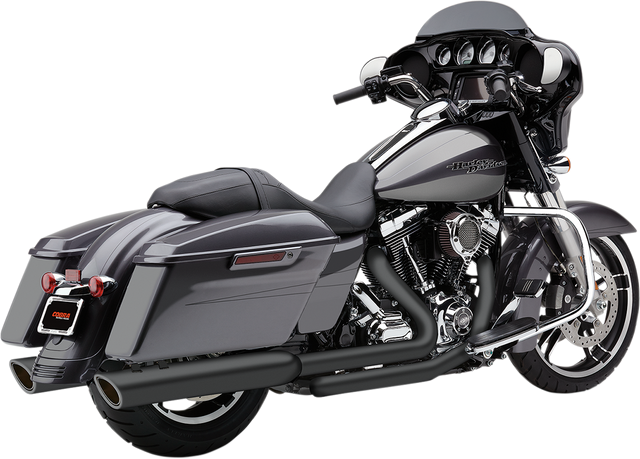 Cobra 909 Twin Slip-On Mufflers - FL - Raven Black 6108RB