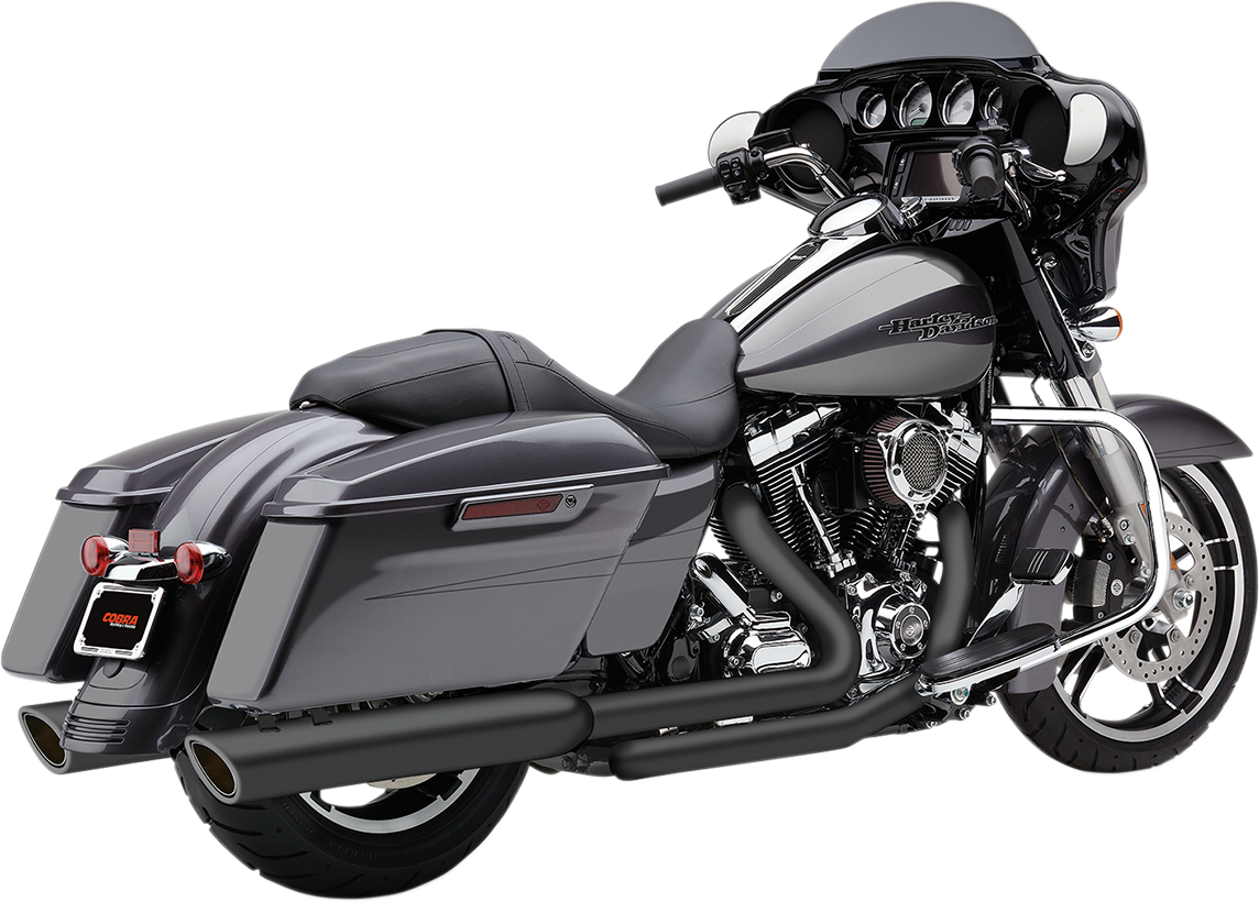 COBRA 909 Twin Slip-On Mufflers - FL - Raven Black 6108RB