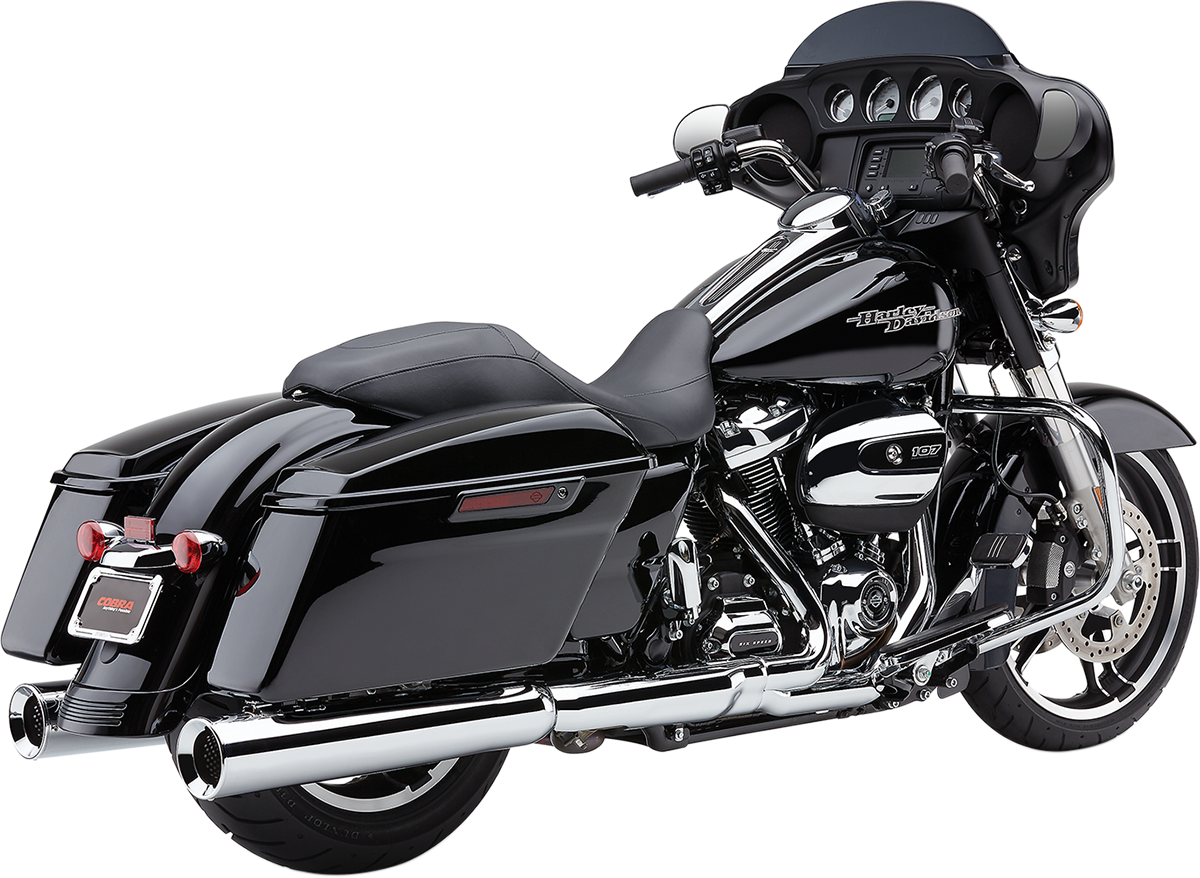 COBRA Powr-Flo Slip-On Mufflers - Chrome - FL 6214