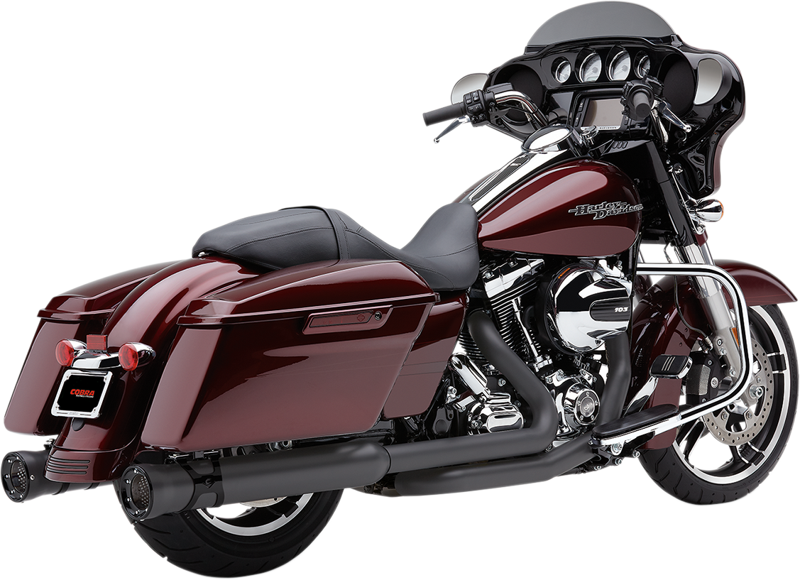 COBRA Race-Pro Slip-On Mufflers - 4-1/2" - Raven Black - FL 6216RB