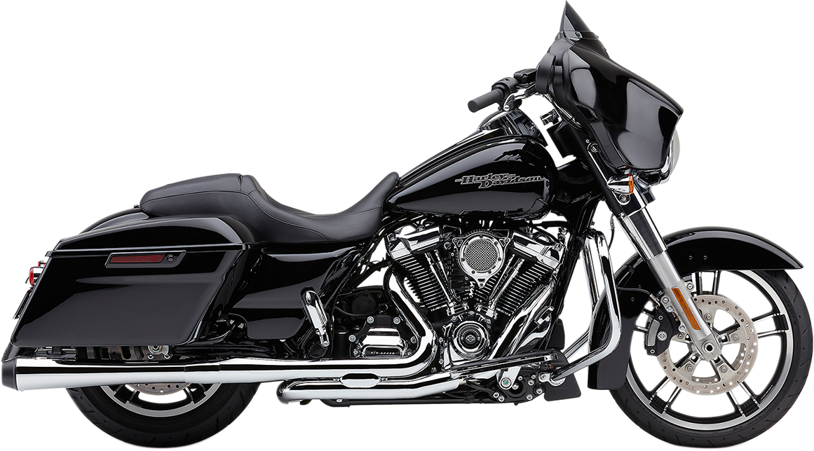 COBRA El Diablo Slip-On Mufflers - 4" - FL - Chrome with Black Tip 6208