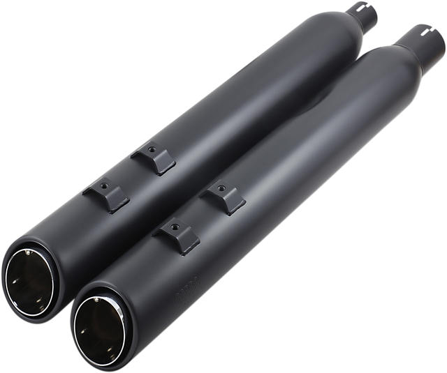 Cobra 909 Uppercut Slip-On Mufflers - M8 FL - Raven Black 6269RB