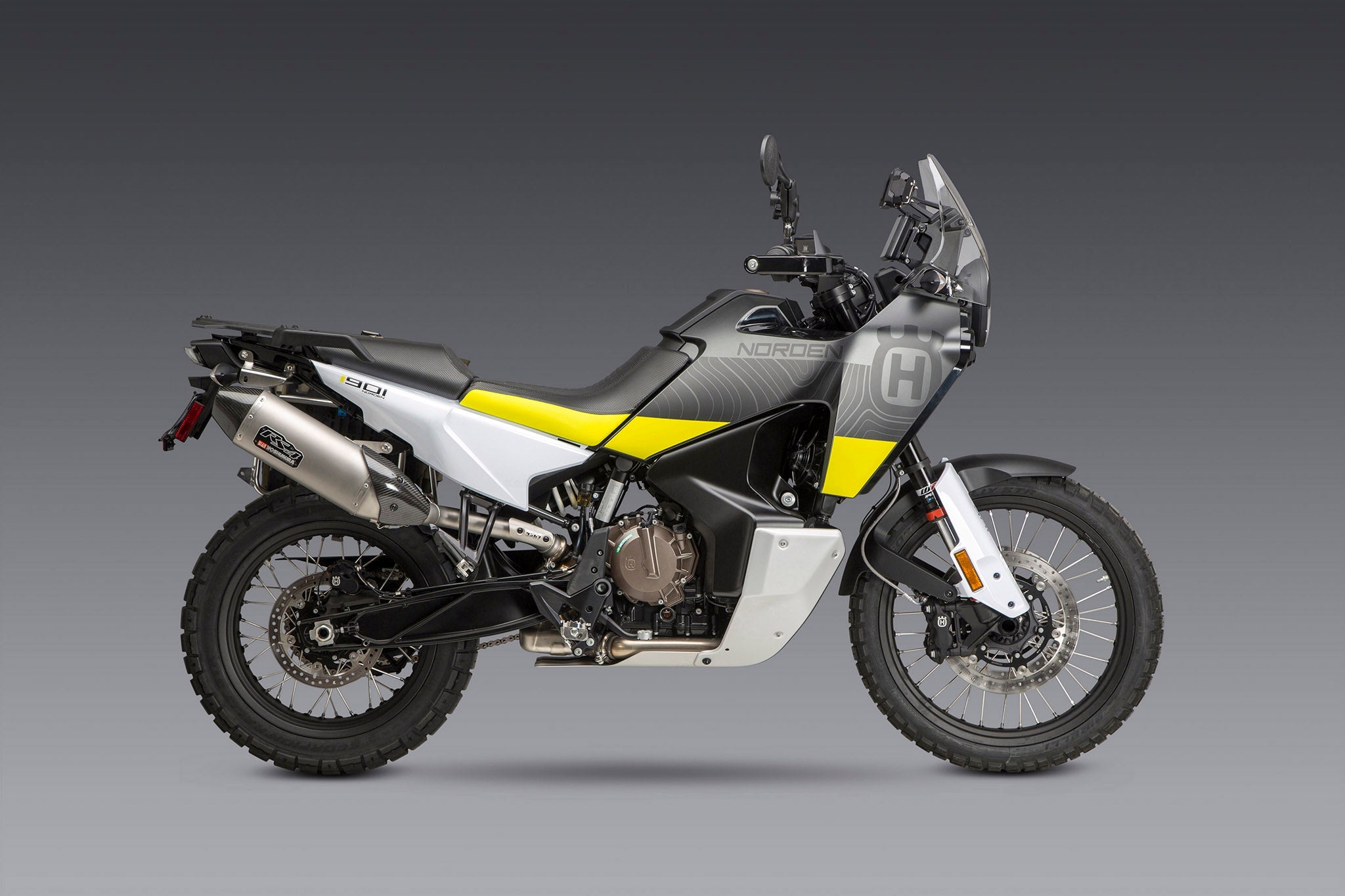 Yoshimura 790/890 Adventure 19-23 / 22-23 Norden 901 RS-4 Stainless Slip-On Exhaust, w/ Stainless Muffler