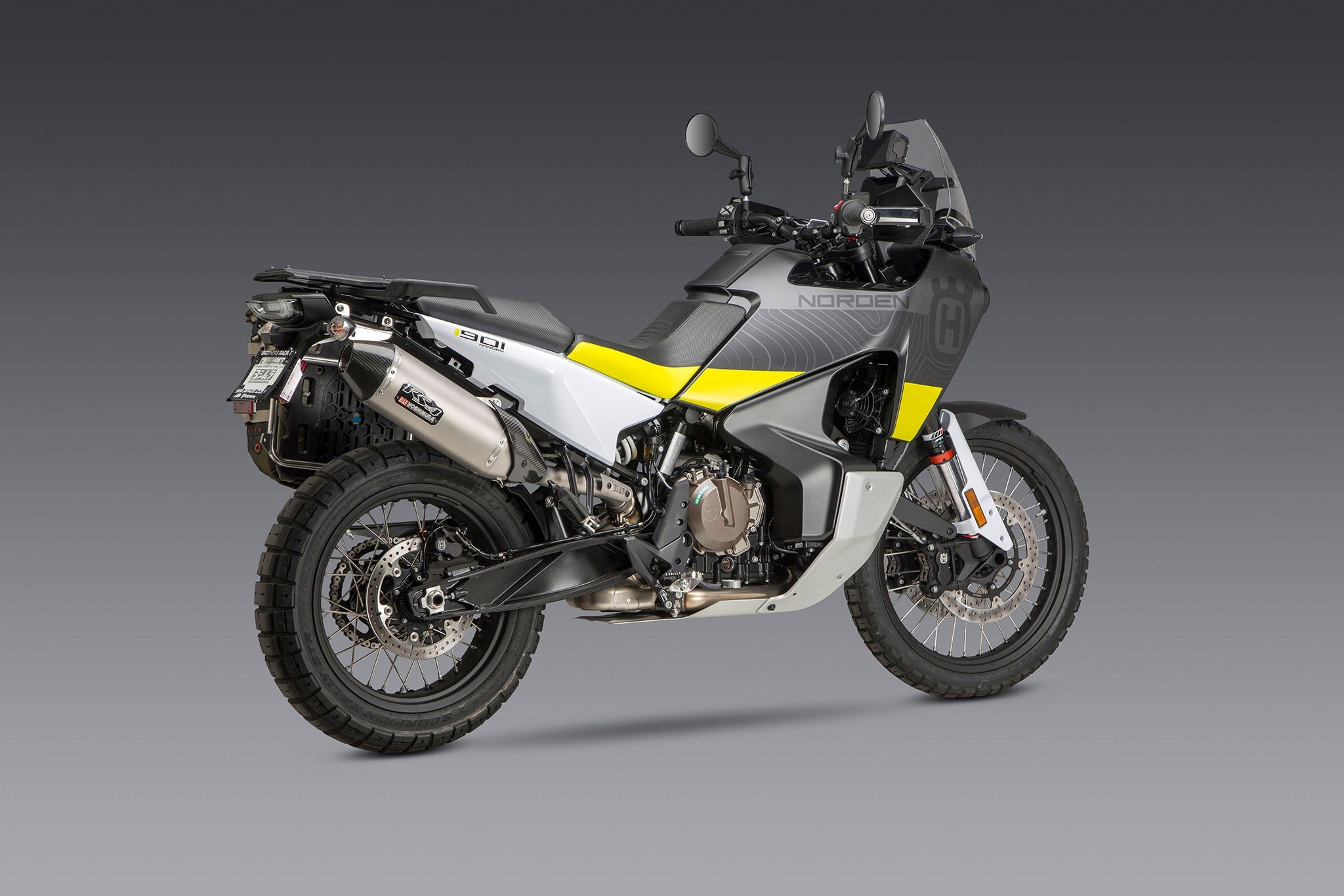 Yoshimura 790/890 Adventure 19-23 / 22-23 Norden 901 RS-4 Stainless Slip-On Exhaust, w/ Stainless Muffler