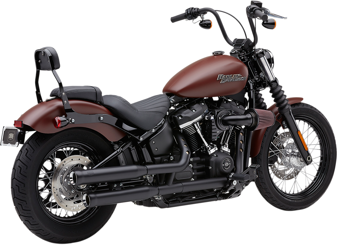 COBRA Neighbor Hater Slip-On Mufflers - Raven Black - Softail 6047B