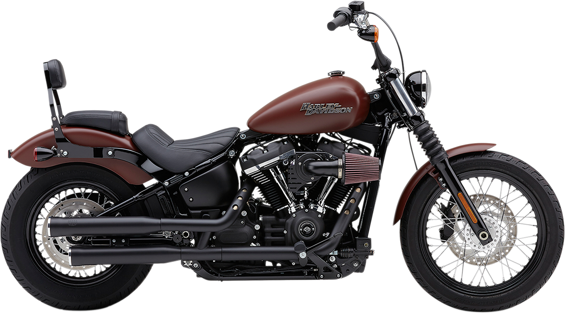 COBRA RPT Slip-On Mufflers - 3" - Raven Black - M8 Softail 6057B