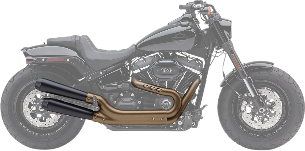 COBRA El Diablo Slip-On Mufflers - Raven Black - FXFB/S 6046B