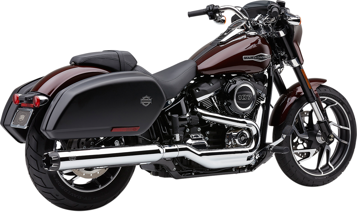 COBRA Slip-On Mufflers - Dual-Cut - FLSB - Chrome 6521