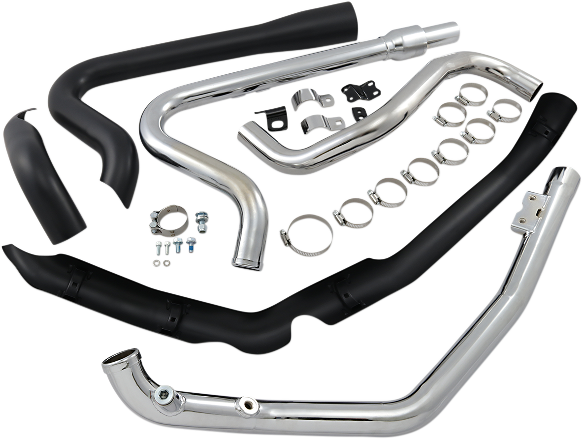 COBRA True Dual Headpipes - Black - Dresser 6257RB