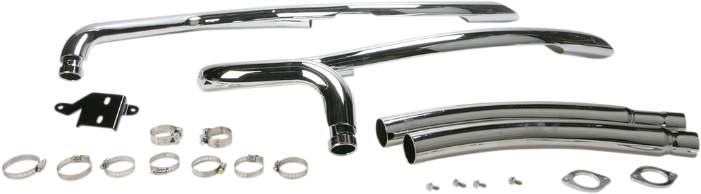 COBRA Speedster Swept Exhaust - Chrome - M90 3223