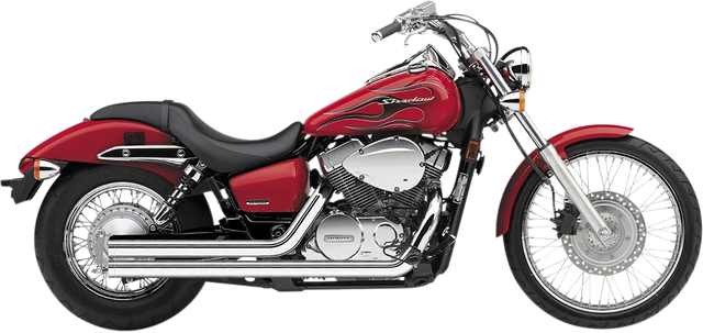Cobra Streetrod Straight Cut Exhaust System - Chrome 1721T
