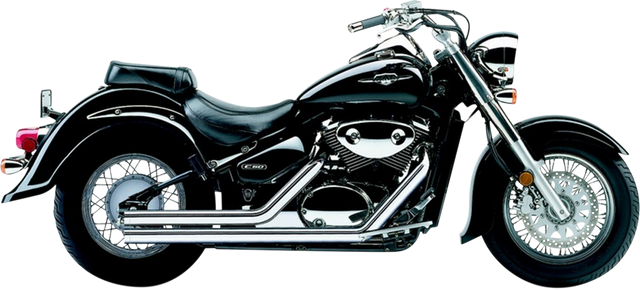 Cobra Streetrod Straight Cut Exhaust System - Chrome 3717T