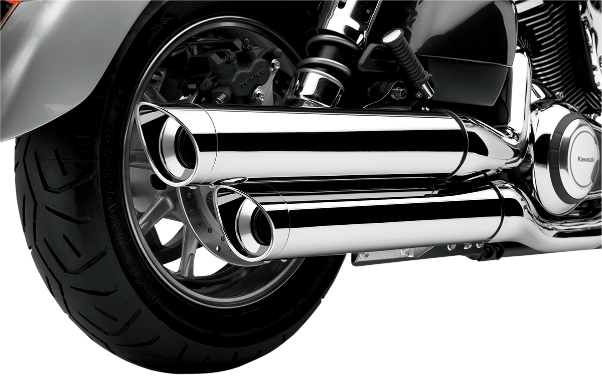COBRA Slip-On Mufflers - Slashcut with Billet Tip - VN1700 4225