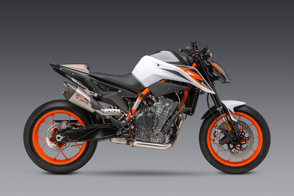 Yoshimura 890 Duke R 20-21 / 790 Duke 19-20 AT2 Stainless Slip-On Exhaust, w/ Stainless Muffler