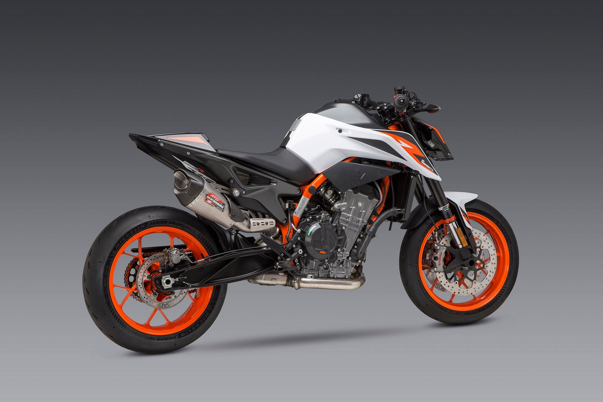 Yoshimura 890 Duke R 20-21 / 790 Duke 19-20 AT2 Stainless Slip-On Exhaust, w/ Stainless Muffler