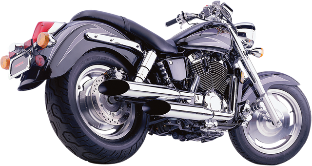 Cobra Classic Deluxe Exhaust - Chrome - VT1100 1573SC