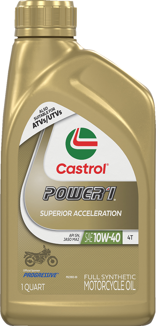 CASTROL Power 1® Synthetic Engine Oil - 10W-40 / 1 US quart 3601-0642