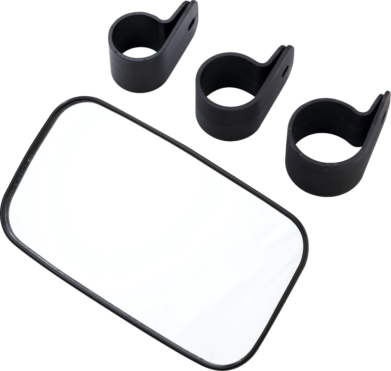MOOSE OFFROAD Rear & Side View UTV Mirror - Mirror / Rear/Side View / Rectangle / Black 0640-1685