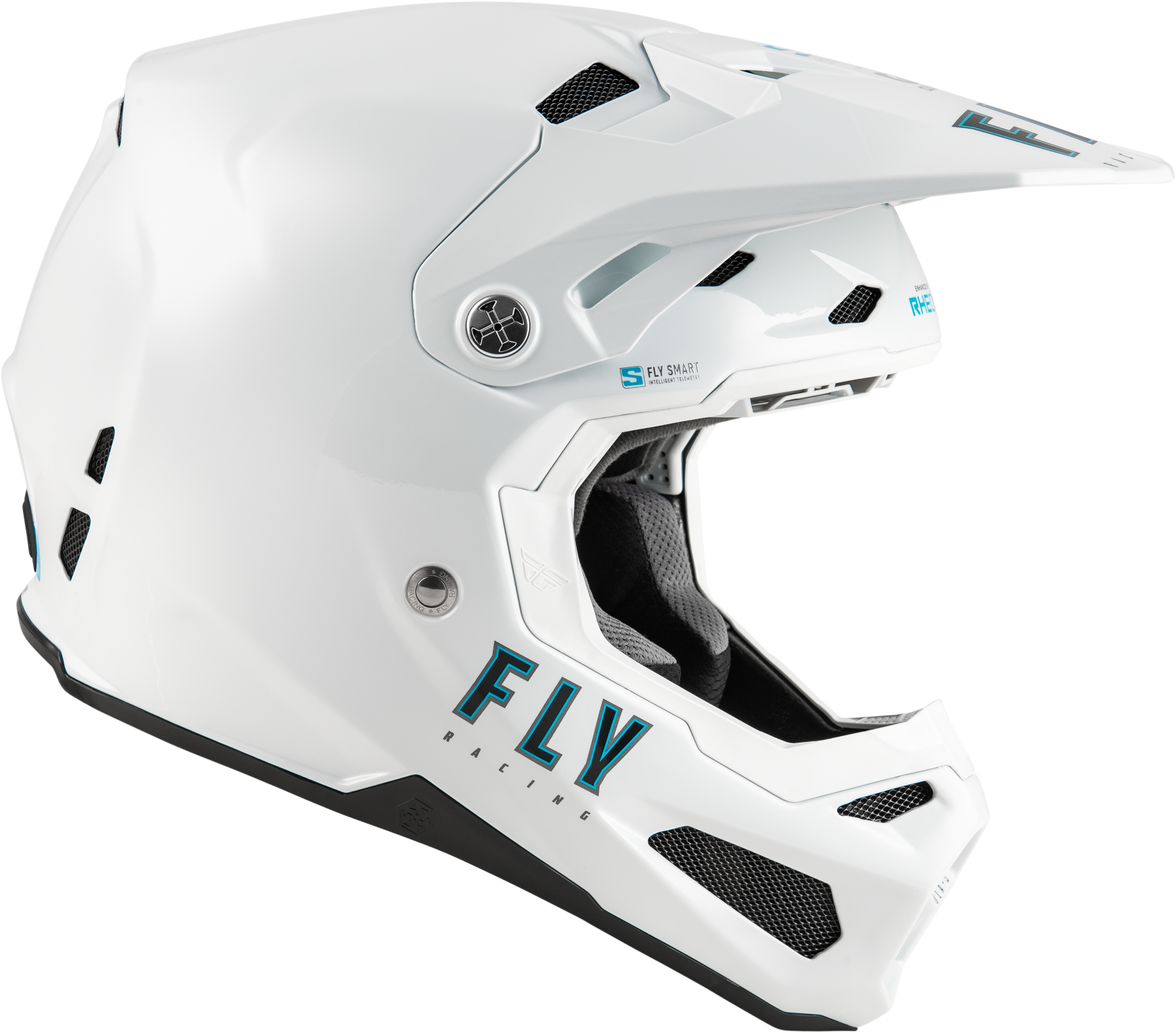 FLY Racing Formula S Carbon Helmet - White - View 12