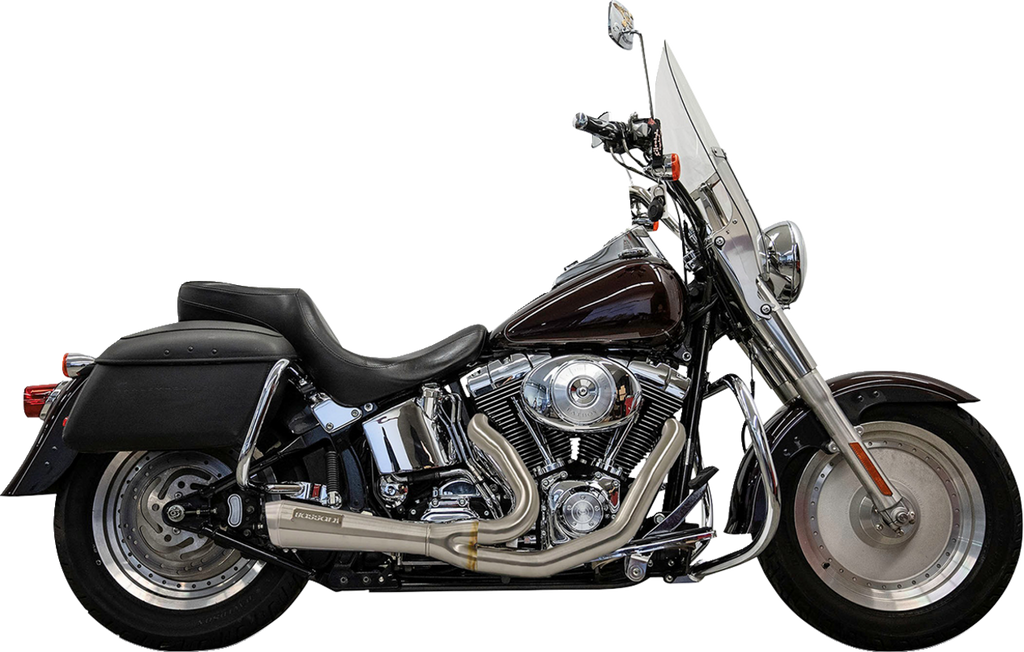 2-into-1 Ripper Exhaust System - Short - Stainless - Twin Cam Softails