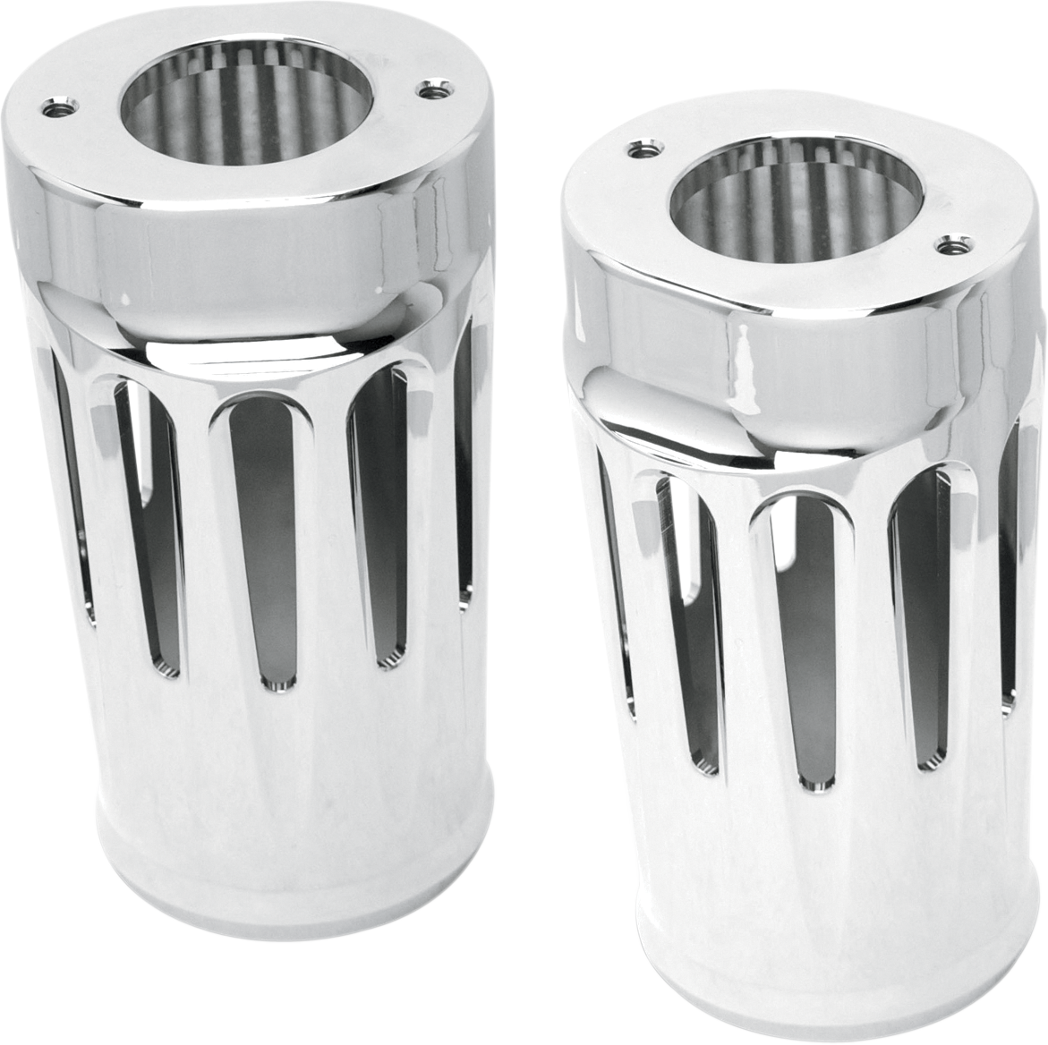 ARLEN NESS Fork Boot Covers - Chrome / Deep Cut / FLHTD 0411-0014