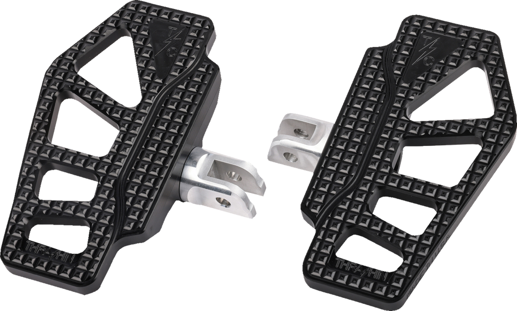 THRASHIN SUPPLY CO. Apex Mini Floorboards - Driver / Black 1621-1146